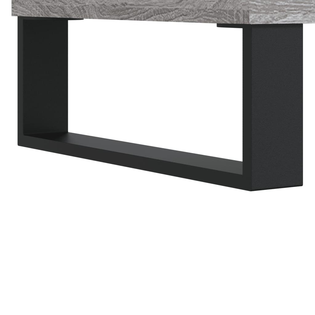 szürke sonoma színű szerelt fa cipősszekrény 70x36x60 cm