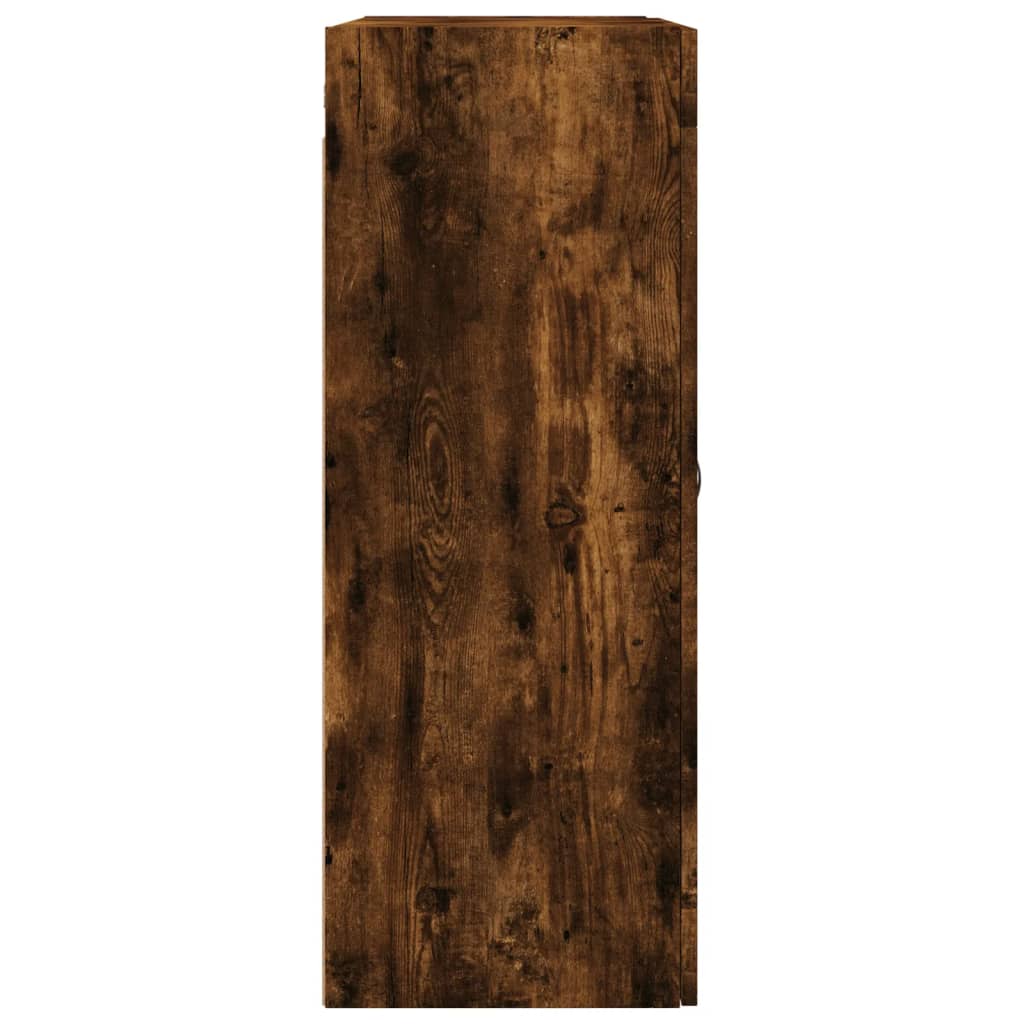 füstös tölgy szerelt fa fali szekrény 69,5 x 34 x 90 cm