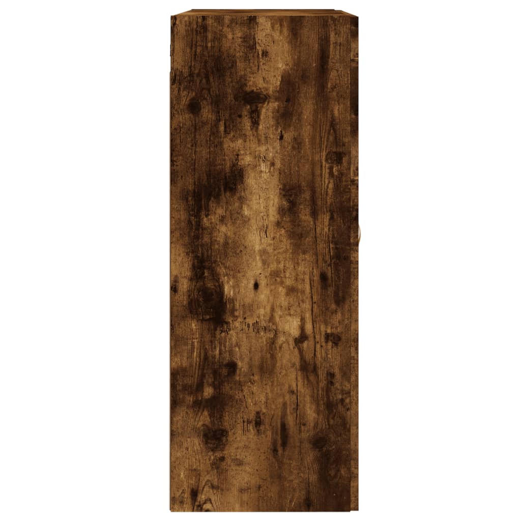 füstös tölgy szerelt fa fali szekrény 69,5 x 34 x 90 cm