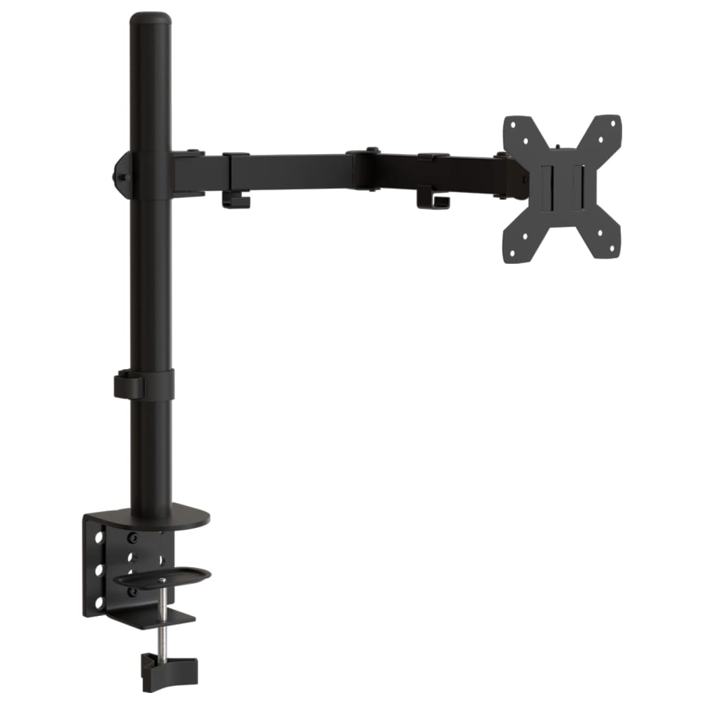 fekete acél monitorállvány VESA 75/100 mm