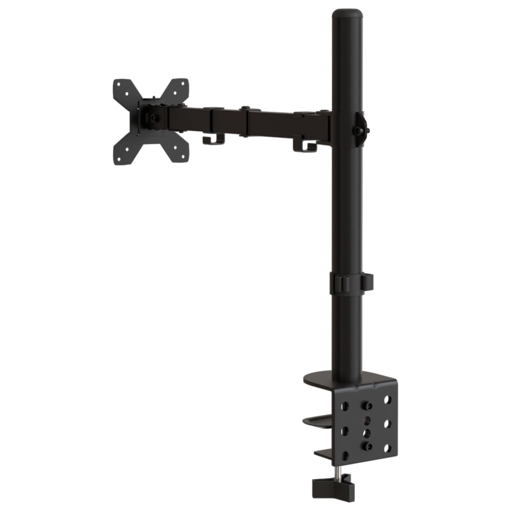 fekete acél monitorállvány VESA 75/100 mm
