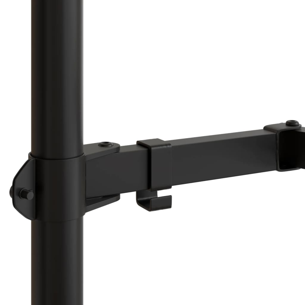fekete acél monitorállvány VESA 75/100 mm
