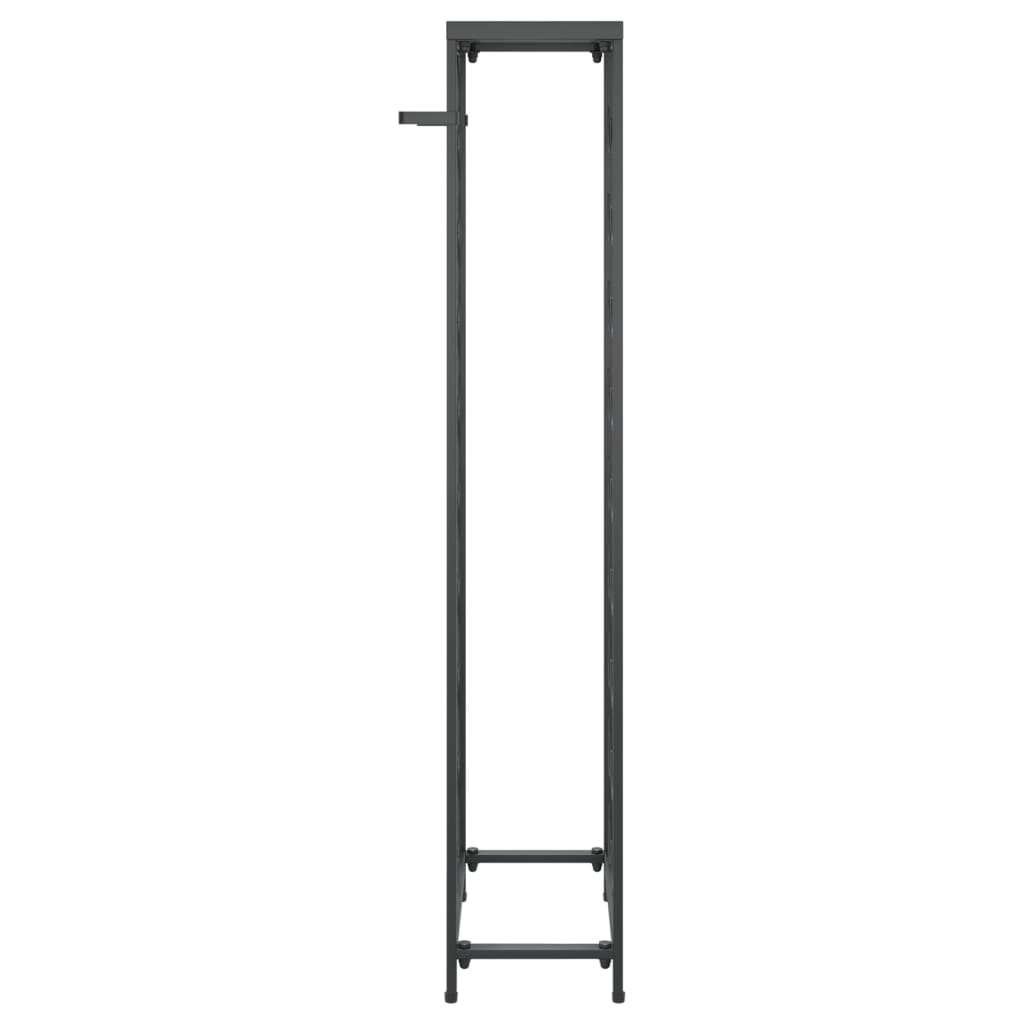 fekete kovácsoltvas bortartó 27 palackhoz 34 x 18 x 100 cm