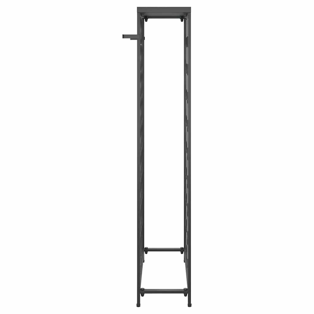 fekete kovácsoltvas bortartó 45 palackhoz 54 x 18 x 100 cm