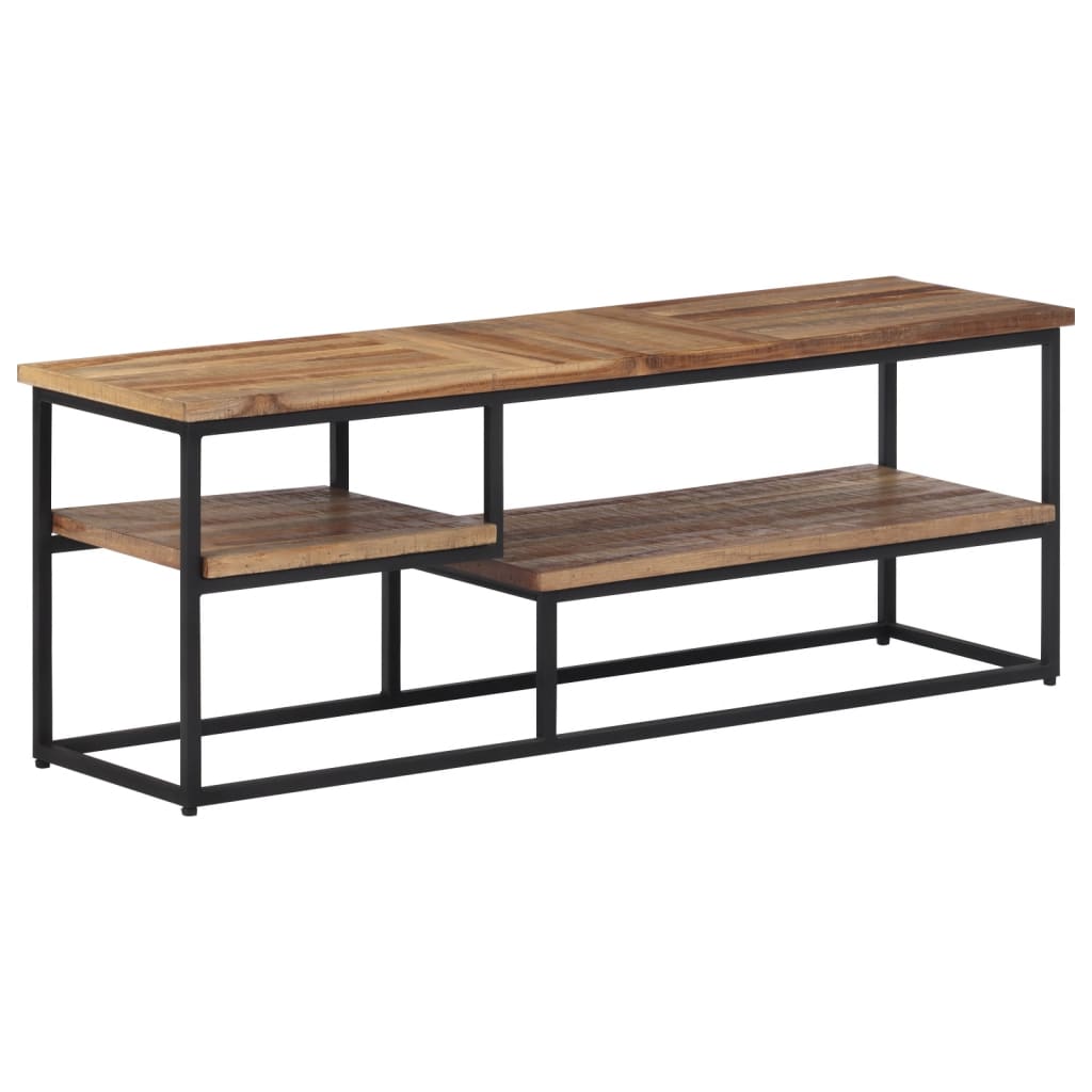 tömör újrahasznosított tíkfa TV-szekrény 110 x 30 x 39 cm