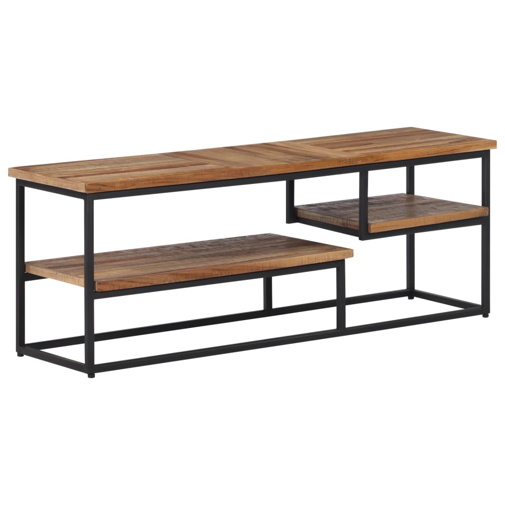 tömör újrahasznosított tíkfa TV-szekrény 110 x 30 x 39 cm