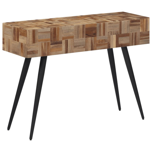 tömör újrahasznosított tíkfa tálalóasztal 110 x 34 x 80 cm