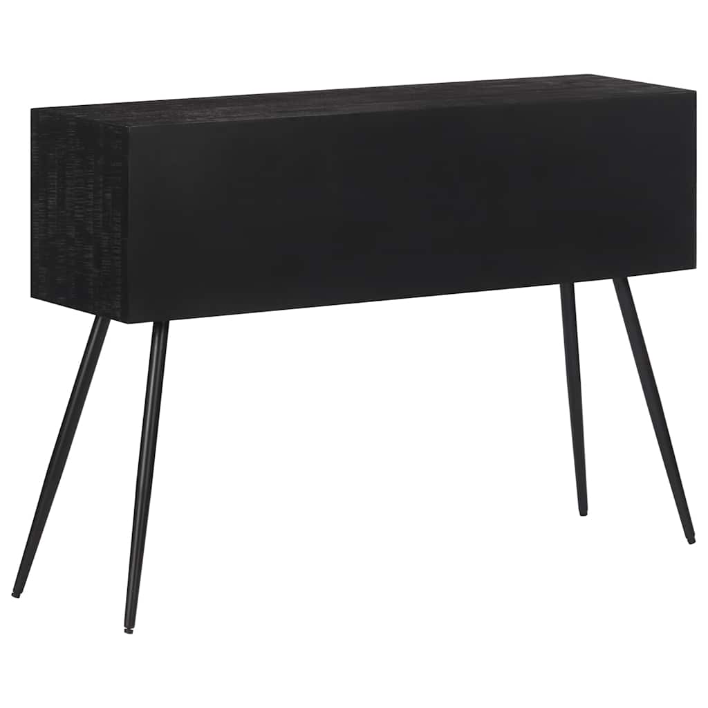 tömör újrahasznosított tíkfa tálalóasztal fiókkal 116x30x76 cm