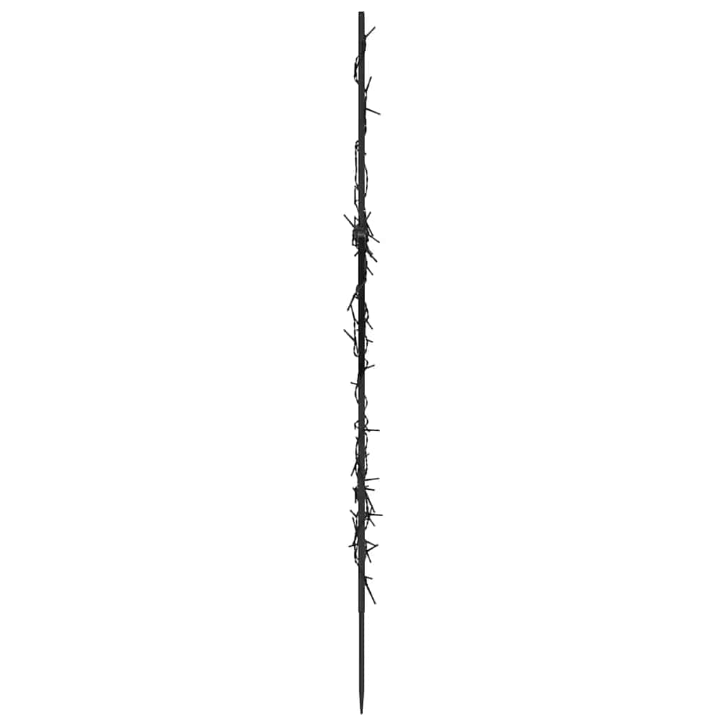 karácsonyi csillag fénydekoráció cövekekkel 80 LED 60 cm