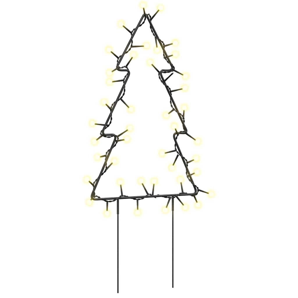 karácsonyfa fénydekoráció 3 db cövekkel 50 LED 29 cm