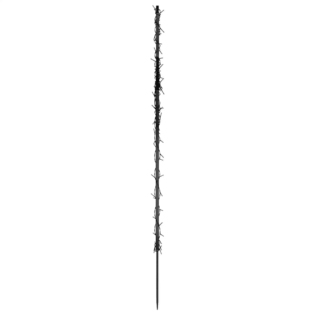karácsonyi hullócsillag fénydekoráció cövekkel 80 LED 62 cm