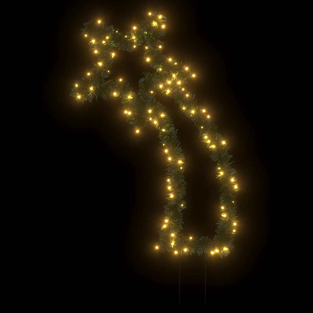 karácsonyi hullócsillag fénydekoráció cövekekkel 115 LED 89 cm