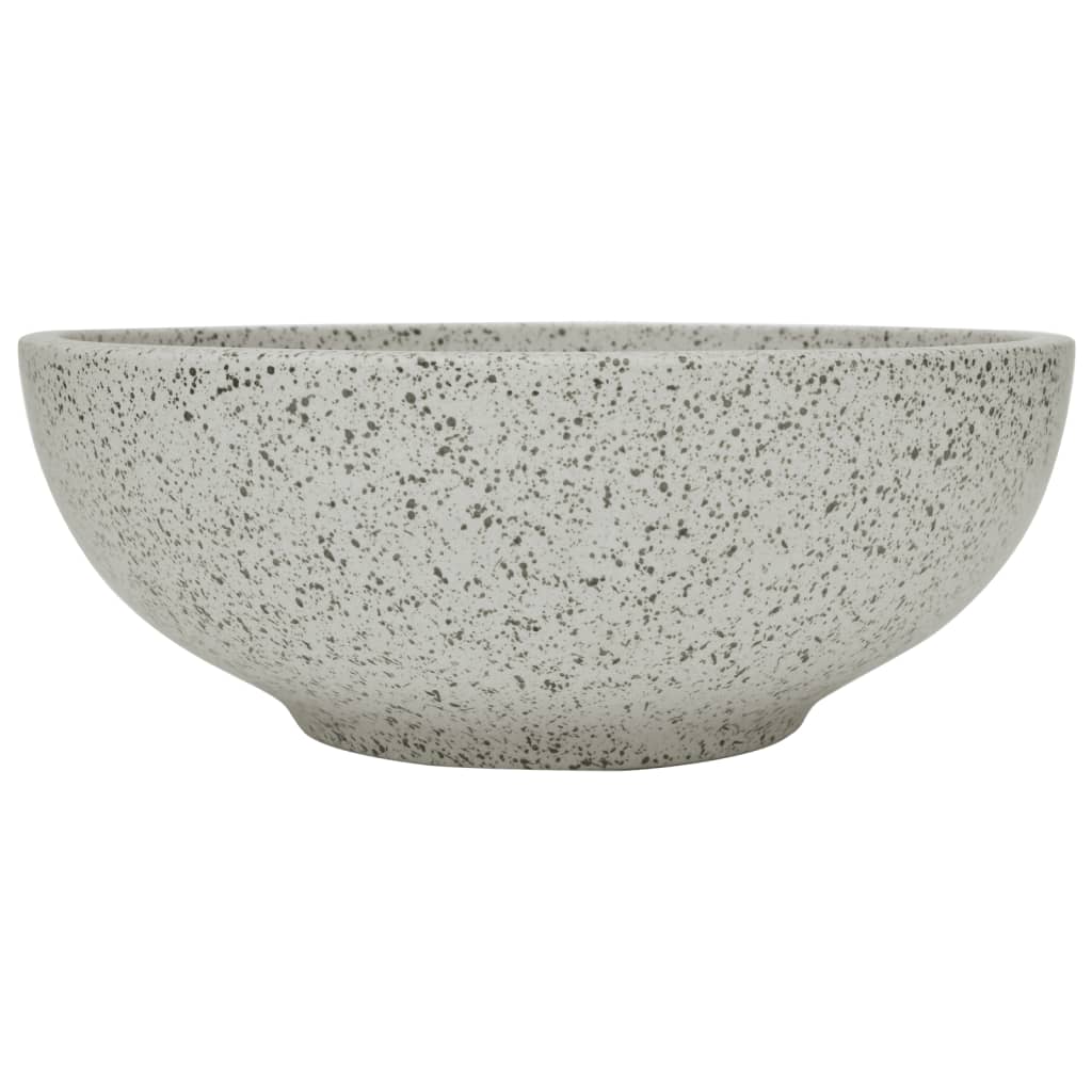 szürke kerámia kerek asztali mosdó Φ41 x 14 cm