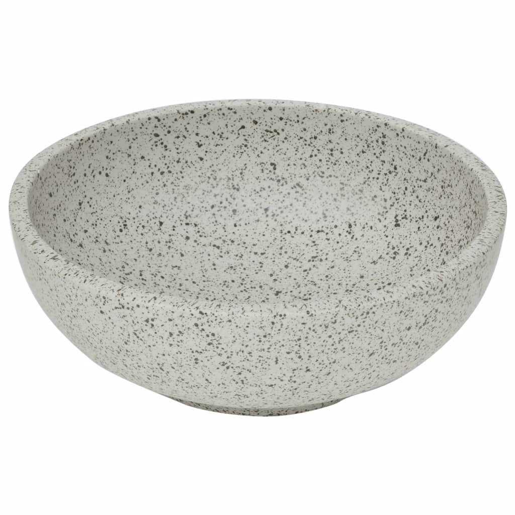 szürke kerámia kerek asztali mosdó Φ41 x 14 cm