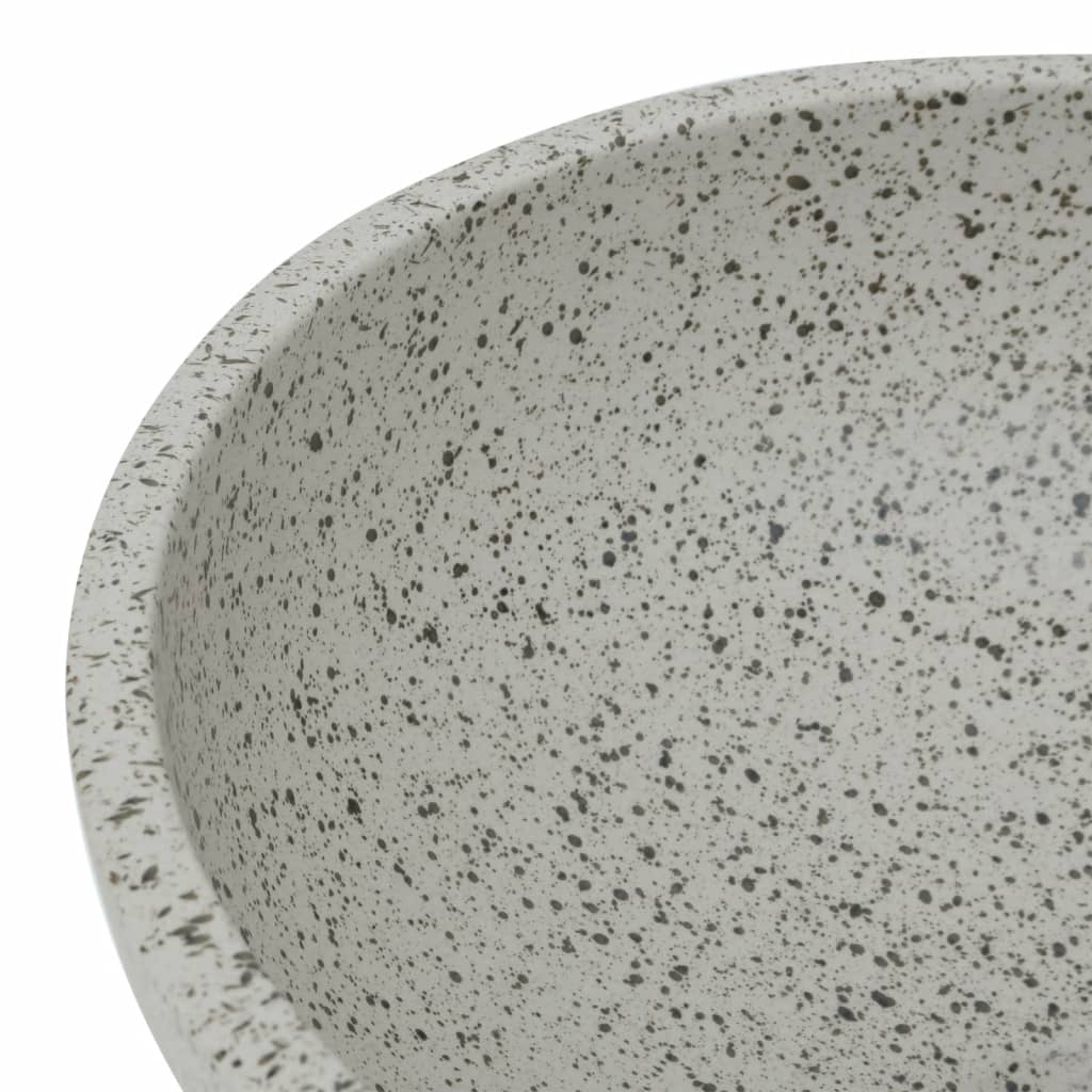 szürke kerámia kerek asztali mosdó Φ41 x 14 cm