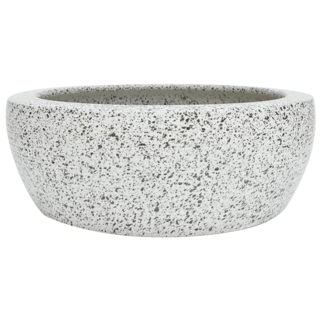 szürke kerámia kerek asztali mosdó Φ41 x 14 cm