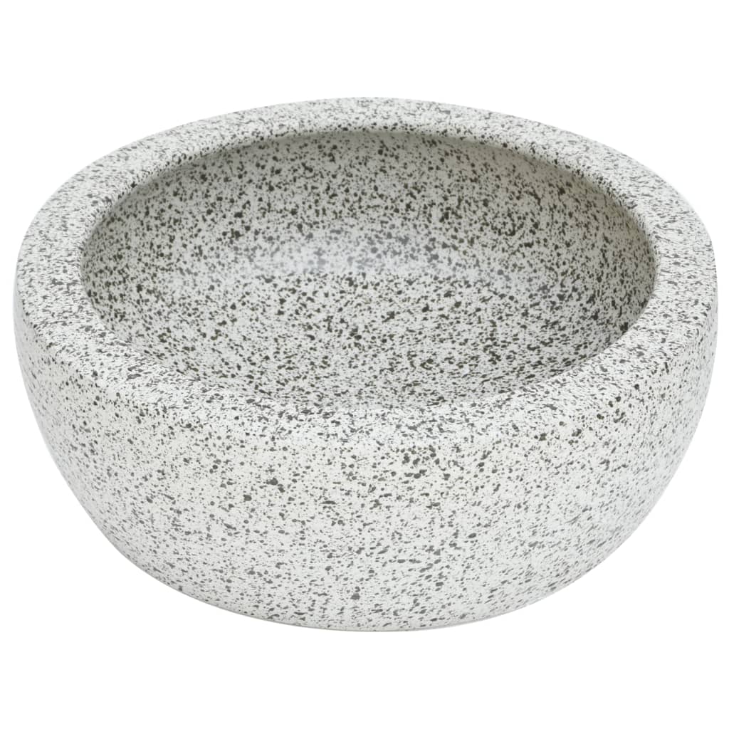 szürke kerámia kerek asztali mosdó Φ41 x 14 cm