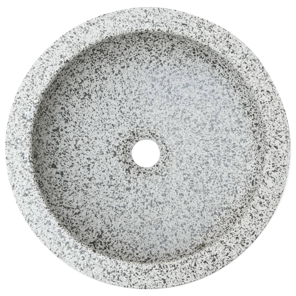szürke kerámia kerek asztali mosdó Φ41 x 14 cm