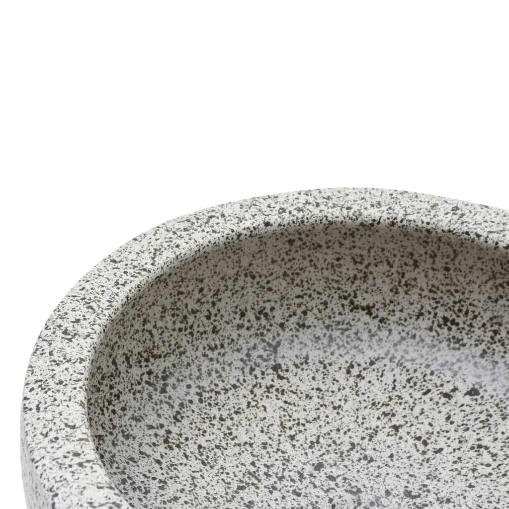 szürke kerámia kerek asztali mosdó Φ41 x 14 cm