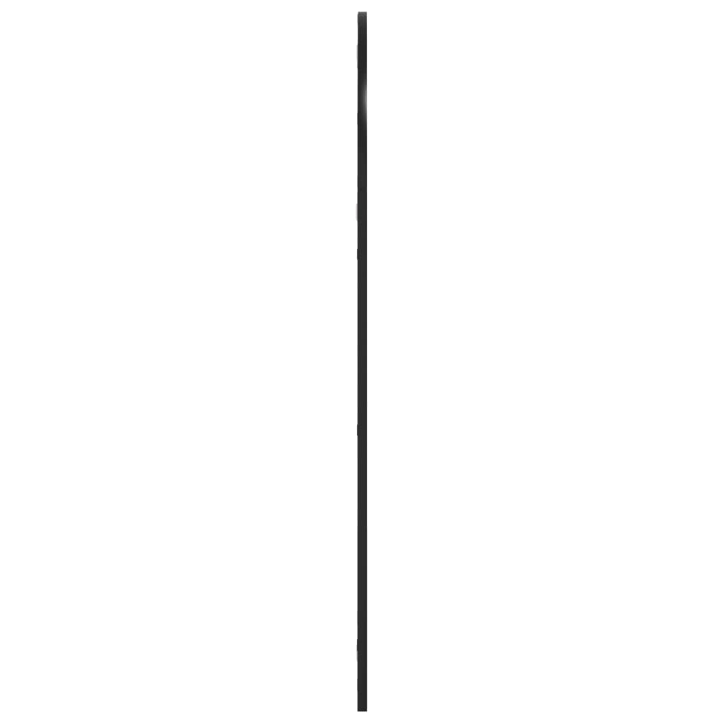 fekete ívelt vas fali tükör 60 x 110 cm