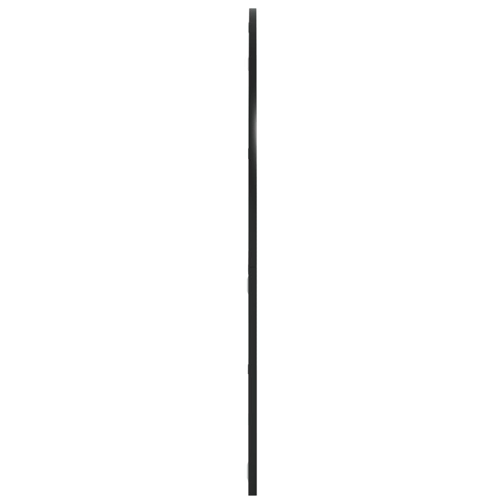 fekete ívelt vas fali tükör 100x90 cm