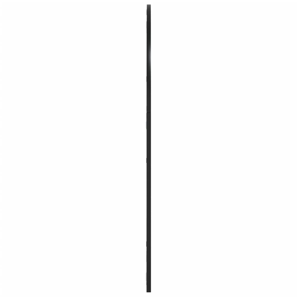 fekete ívelt vas fali tükör 80x100 cm