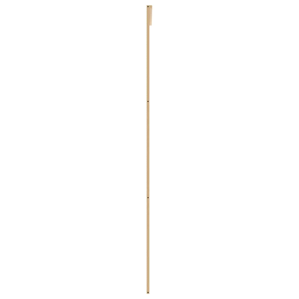aranyszínű átlátszó ESG üveg és alumínium tolóajtó 76 x 205 cm