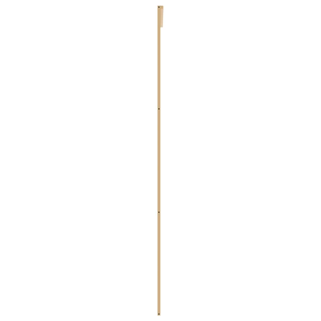 aranyszínű átlátszó ESG üveg és alumínium tolóajtó 76 x 205 cm