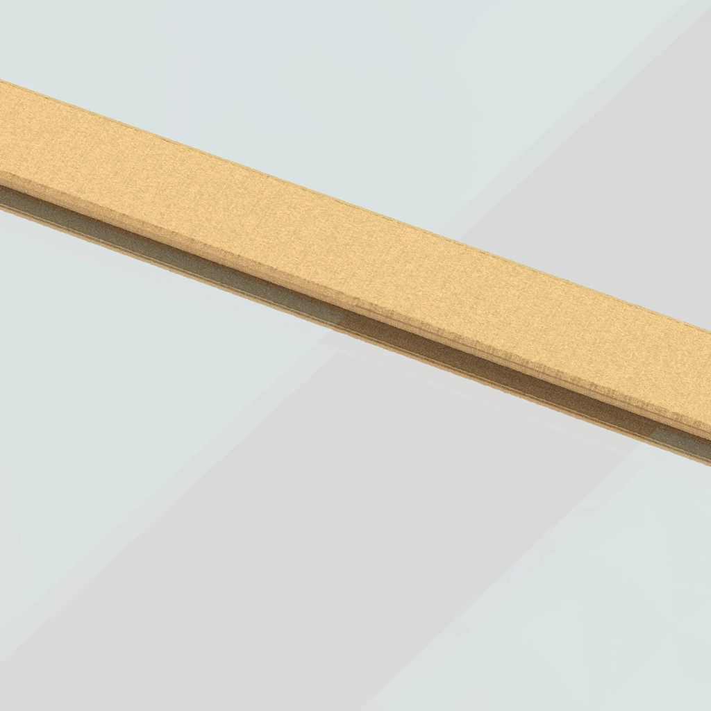 aranyszínű átlátszó ESG üveg és alumínium tolóajtó 76 x 205 cm
