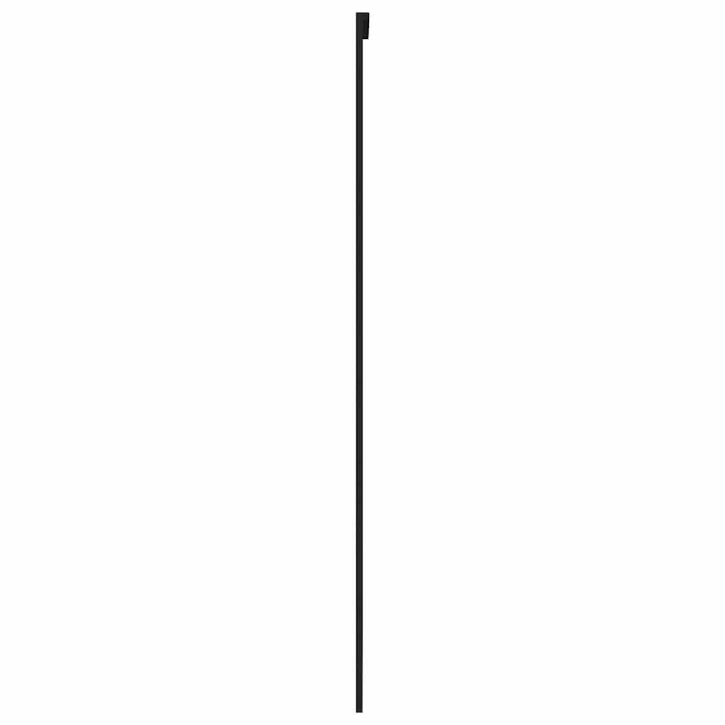 fekete edzett üveg és alumínium tolóajtó 102,5 x 205 cm