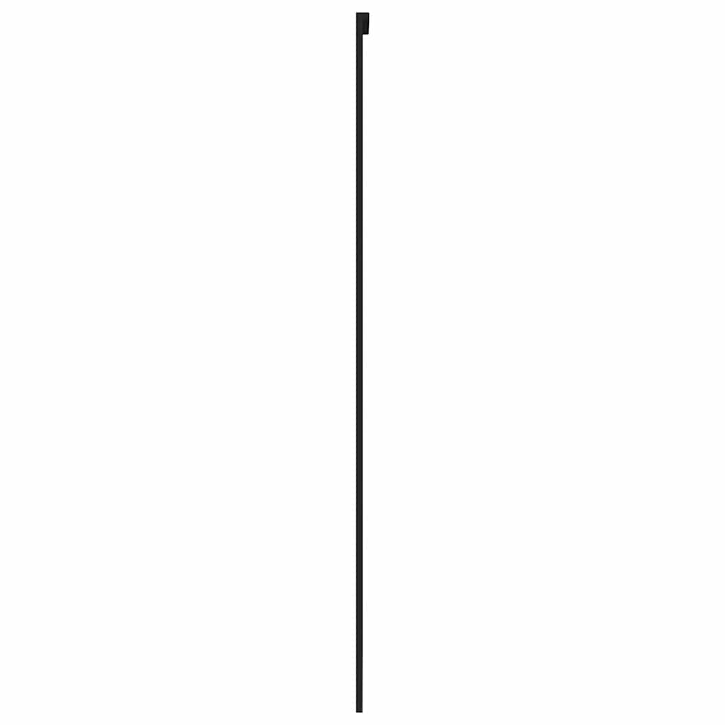 fekete edzett üveg és alumínium tolóajtó 76 x 205 cm
