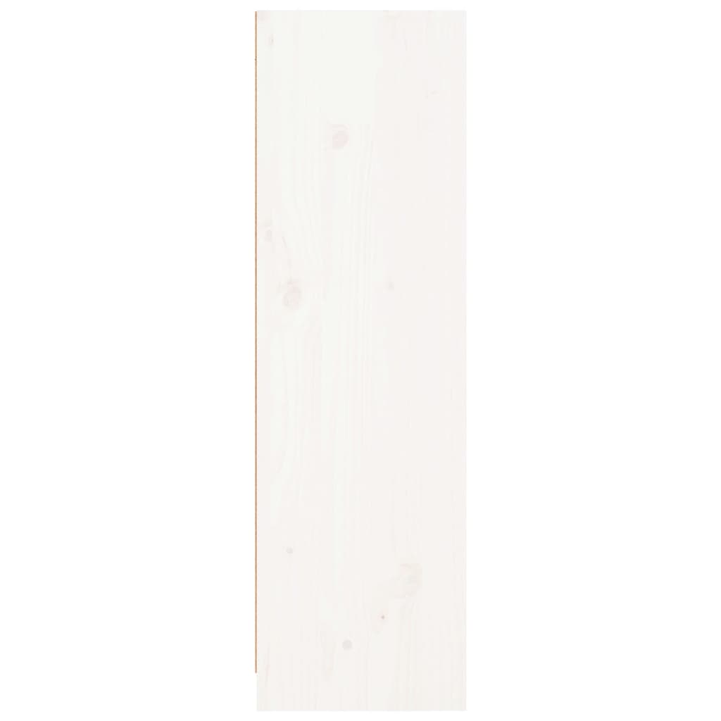 fehér tömör fenyőfa könyvszekrény 70 x 33 x 110 cm