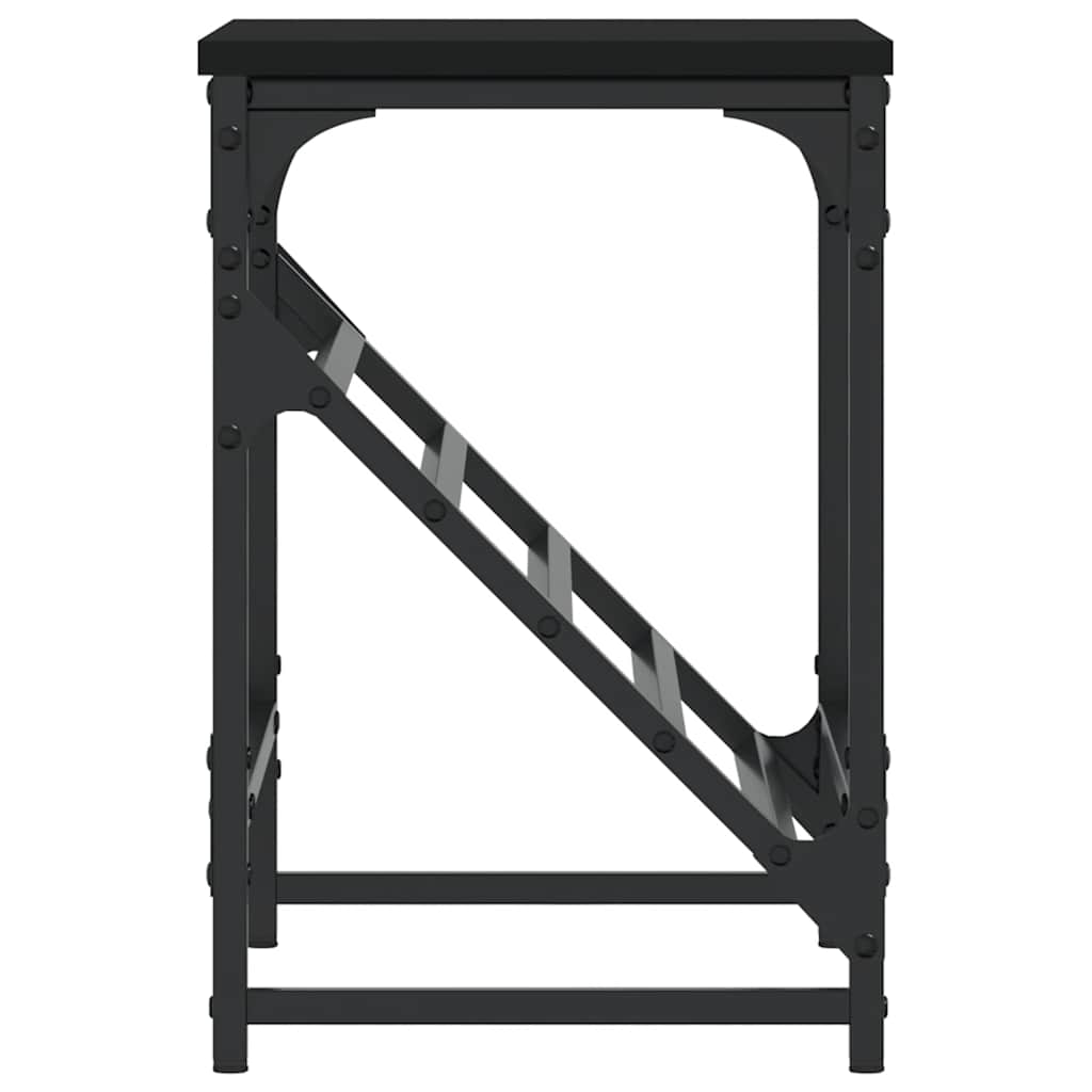 fekete szerelt fa cipőtartó 60x30x45 cm