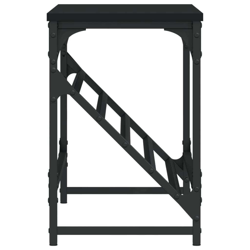 fekete szerelt fa cipőtartó 90x30x45 cm