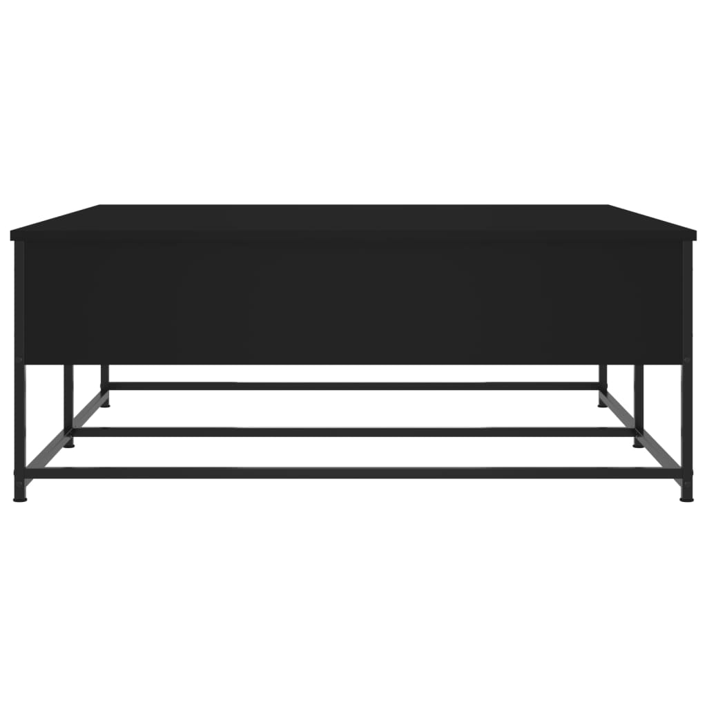 fekete szerelt fa dohányzóasztal 100 x 99 x 40 cm