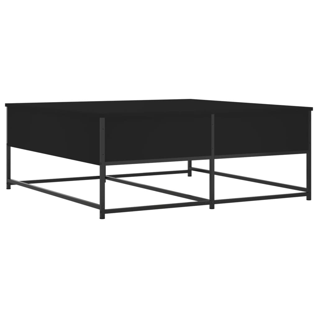 fekete szerelt fa dohányzóasztal 100 x 99 x 40 cm