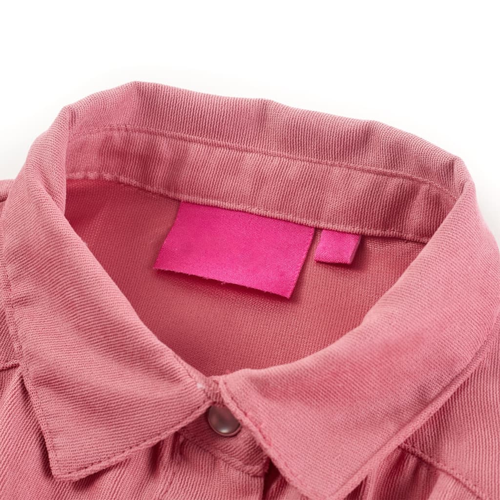 Gyerek blúz lámpás ujjal Old Rose 104