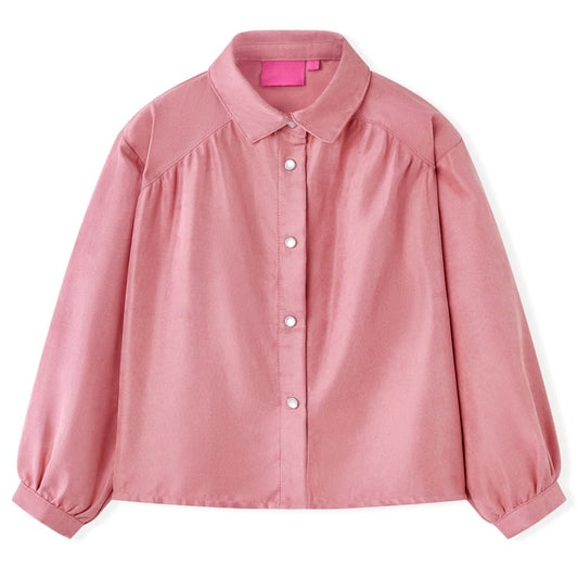 Gyerek blúz lámpás ujjal Old Rose 140