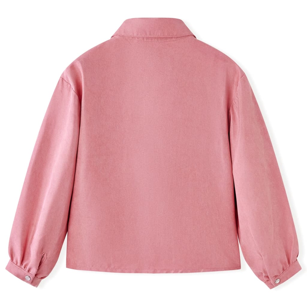 Gyerek blúz lámpás ujjal Old Rose 140