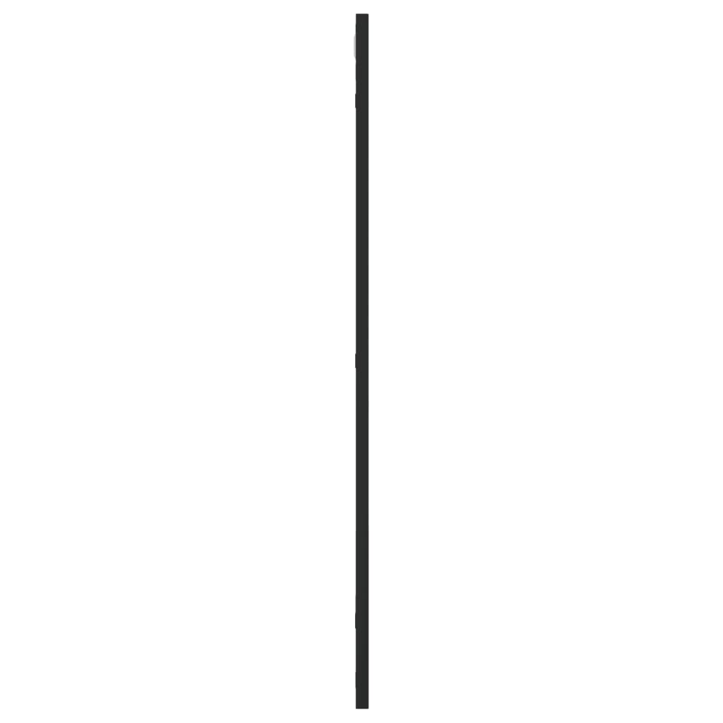 fekete téglalap alakú vas fali tükör 50 x 80 cm