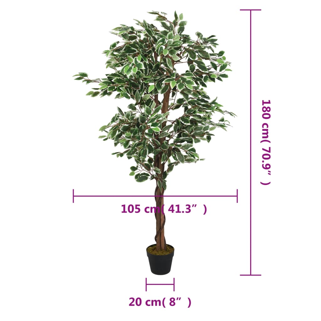 zöld mű fikusz fa 1008 levéllel 180 cm