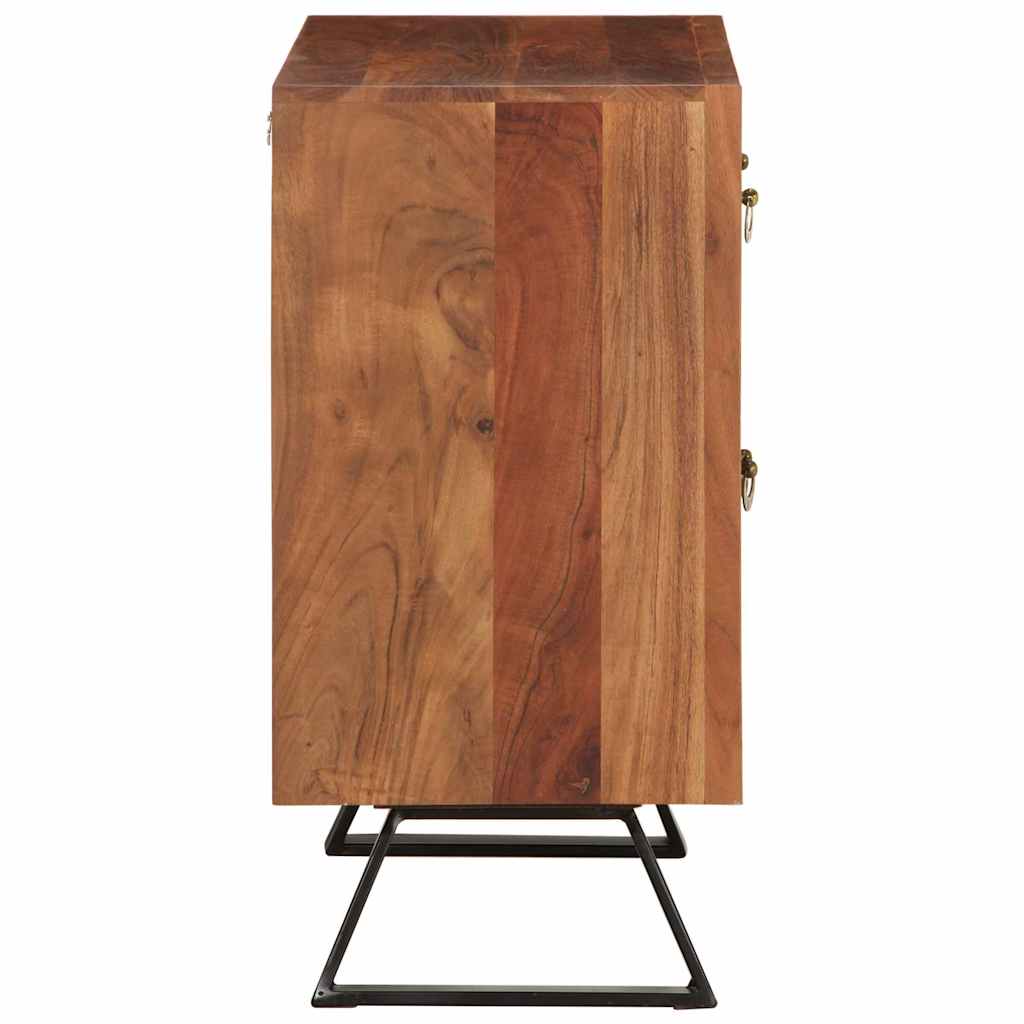 fiókos szekrény mézbarna 70x35x70 cm tömörfa akácfa