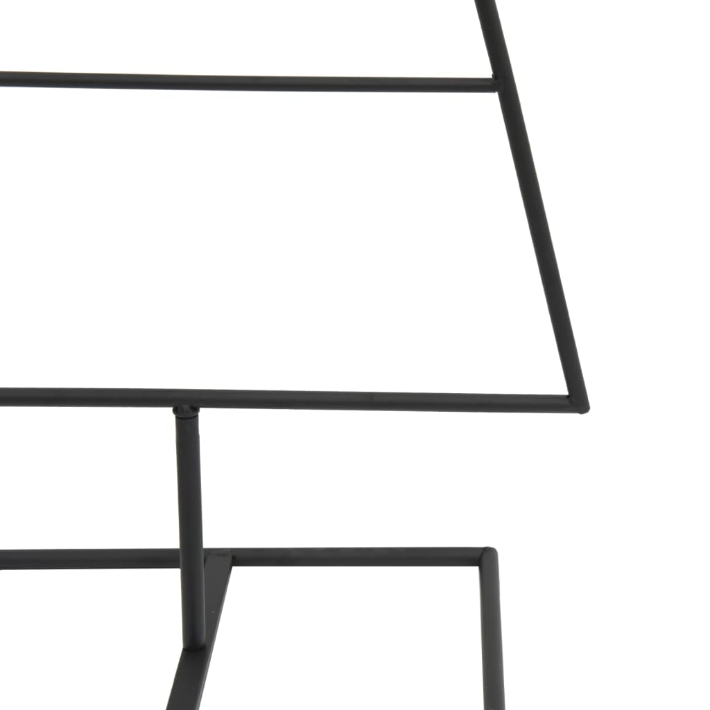 fekete fém karácsonyfa dekorációhoz 125 cm