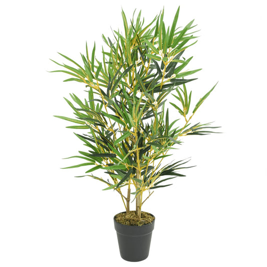zöld mű bambuszfa 368 levéllel 80 cm