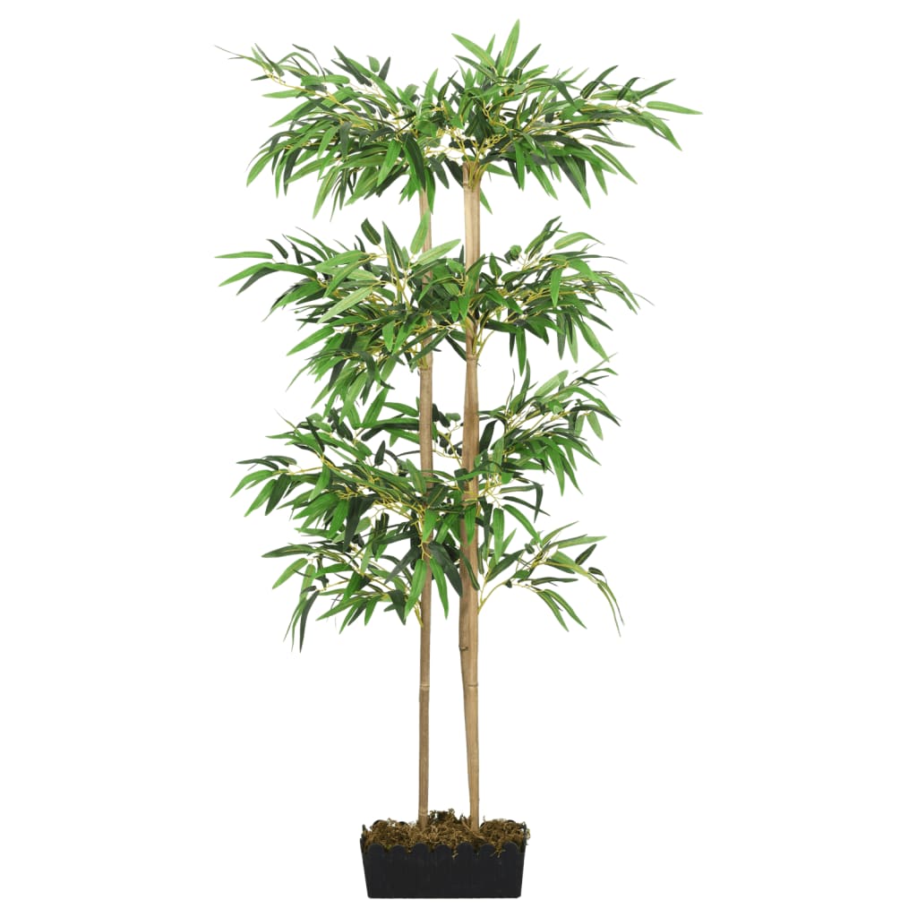 zöld mű bambusz fa 760 levéllel 120 cm