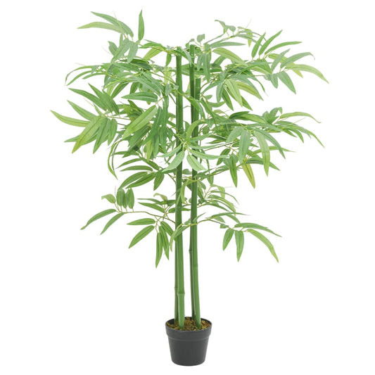 zöld mű bambuszfa 384 levéllel 120 cm