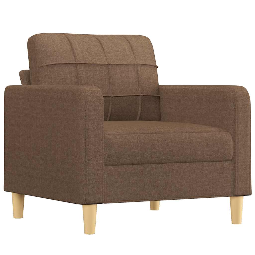 barna szövet kanapéfotel 60 cm