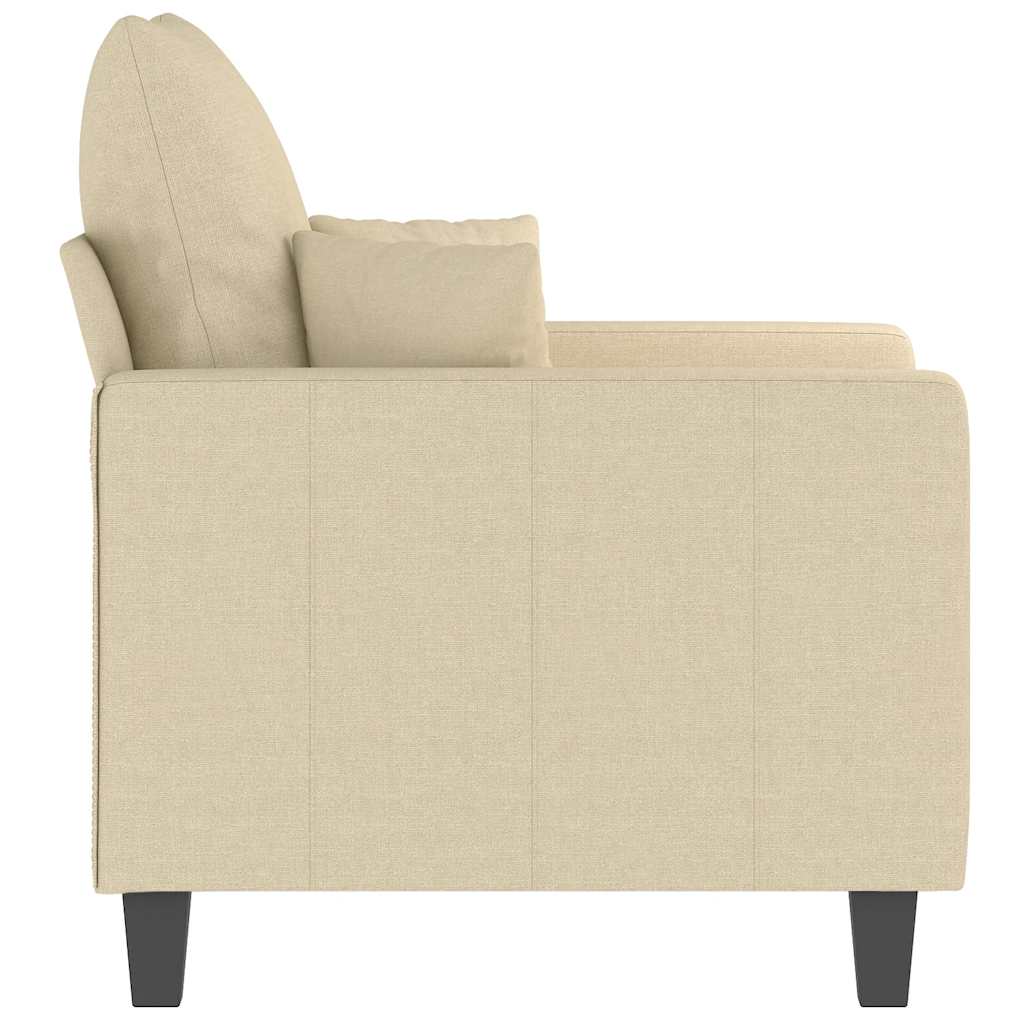 krémszínű szövet kanapéfotel 60 cm