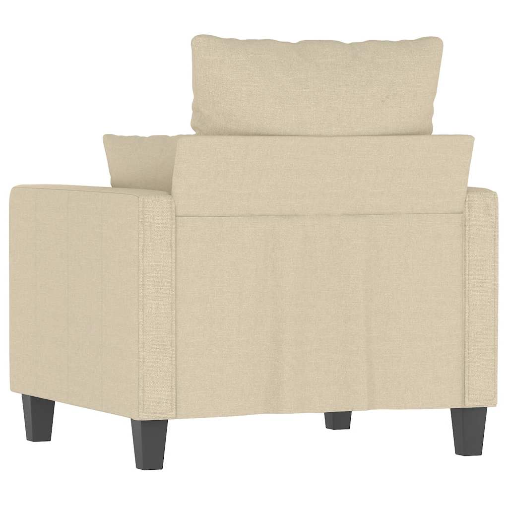 krémszínű szövet kanapéfotel 60 cm