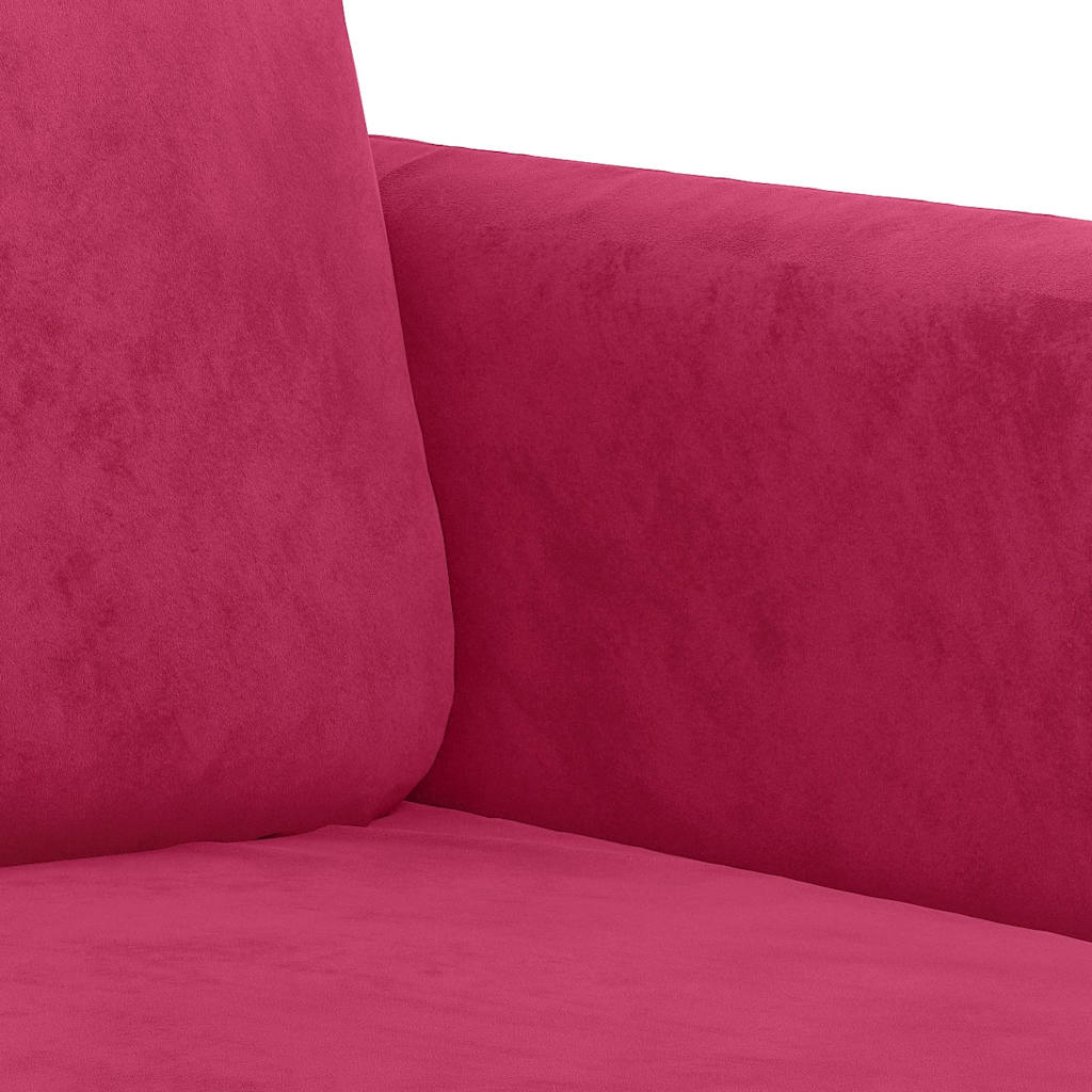 bordó bársony kanapéfotel 60 cm